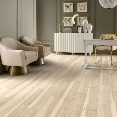 luxury vinyl plank floors in a home office for Fresno Ca